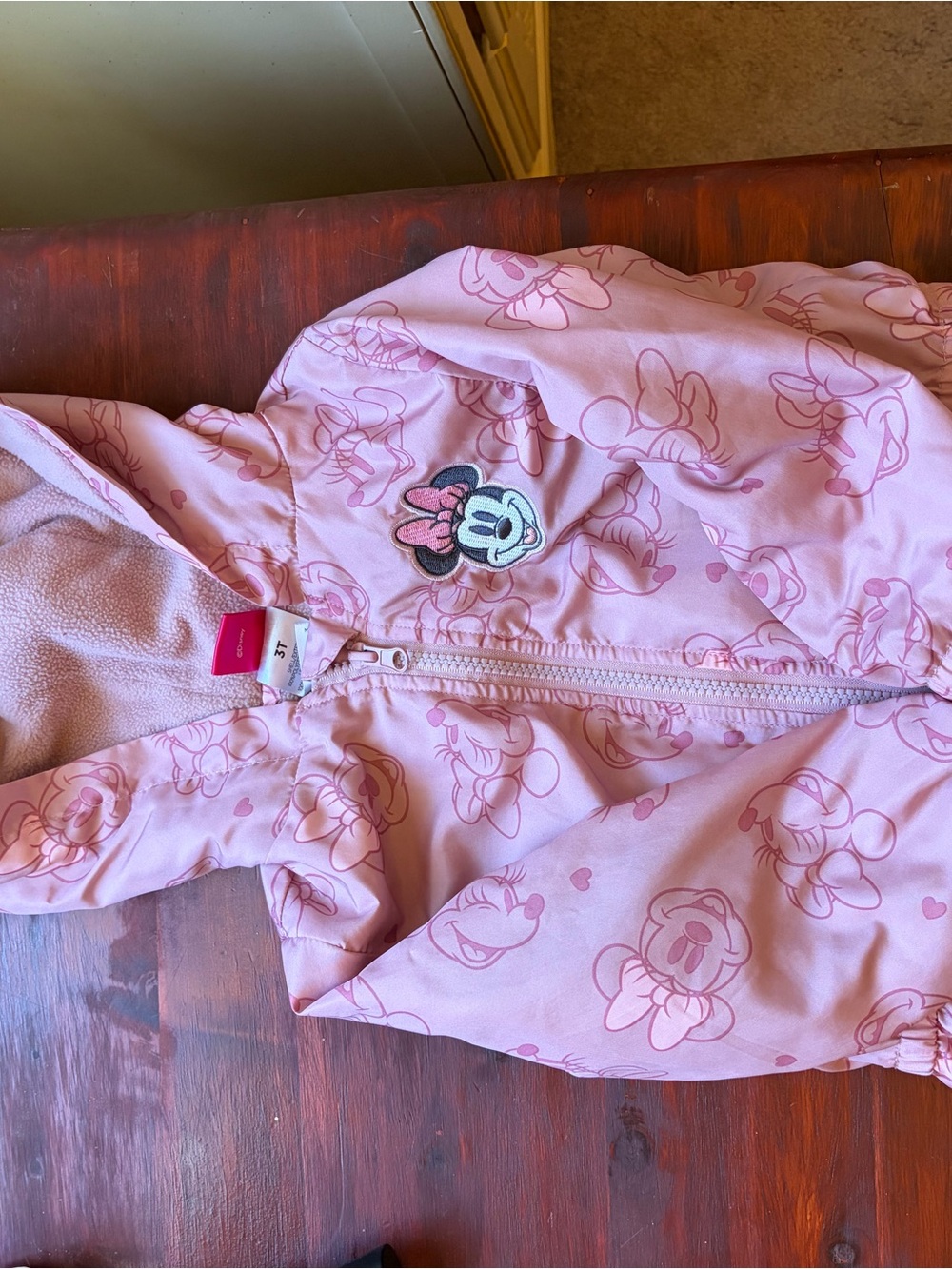 Disney Pink Minnie Mouse Hooded Jacket